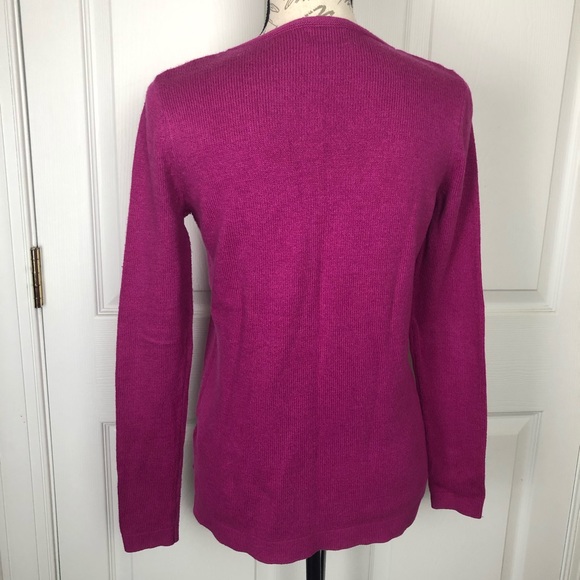 Old Navy Magenta Pink V-neck Sweater - Picture 4 of 8